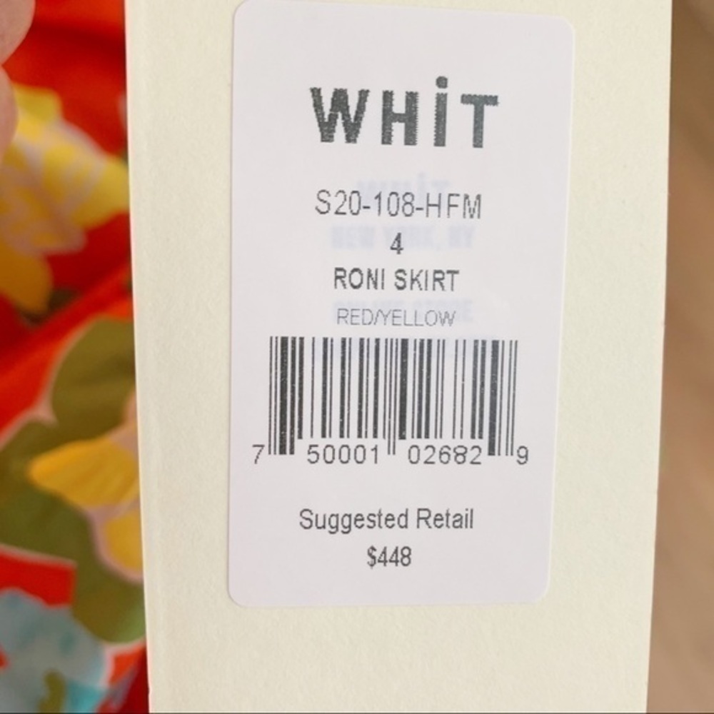 💋Anthropologie WHIT floral skirt size 4 - Picture 10 of 11